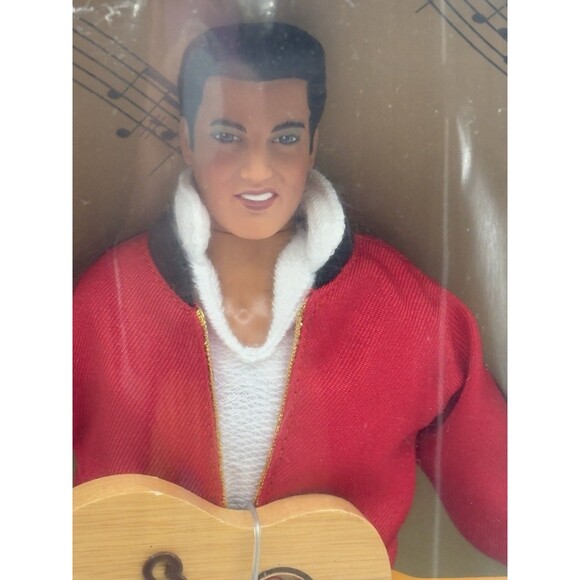 NEW Authentic Elvis Presley Jailhouse Rock Doll Collectors Edition Guitar &Stand - Picture 3 of 10